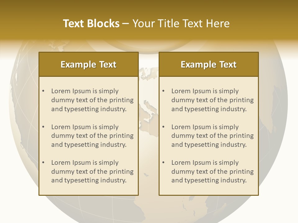 Globe Universe Connection PowerPoint Template