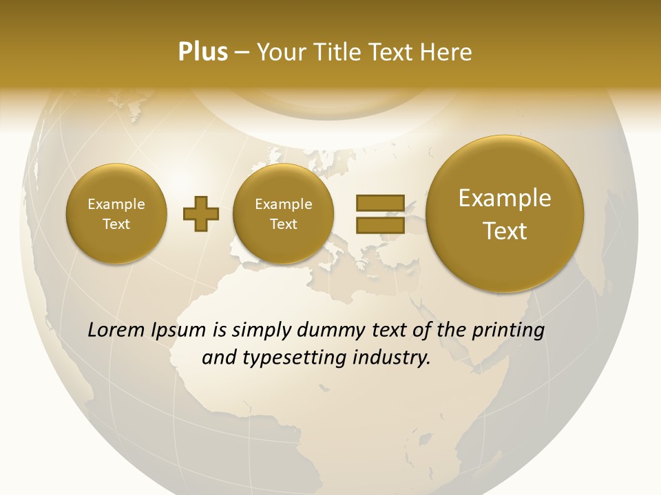 Globe Universe Connection PowerPoint Template