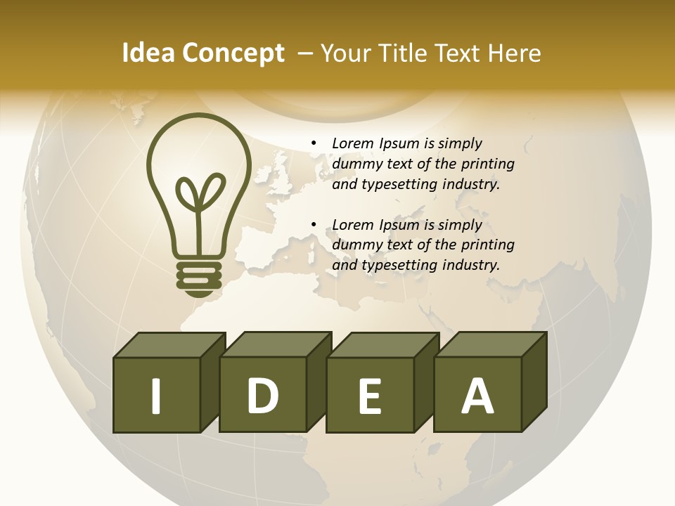 Globe Universe Connection PowerPoint Template