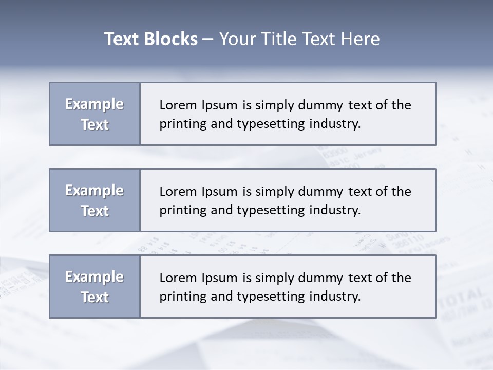 A Pile Of Papers With The Words Name Of Presentation On Them PowerPoint Template