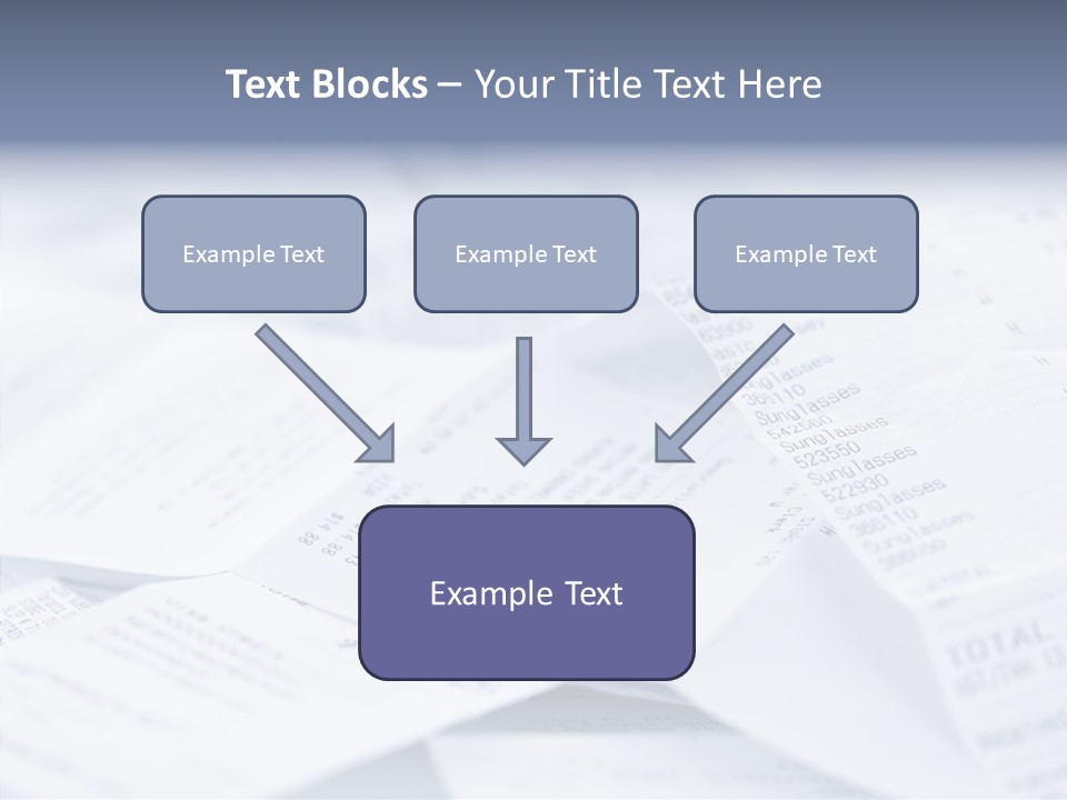 A Pile Of Papers With The Words Name Of Presentation On Them PowerPoint Template
