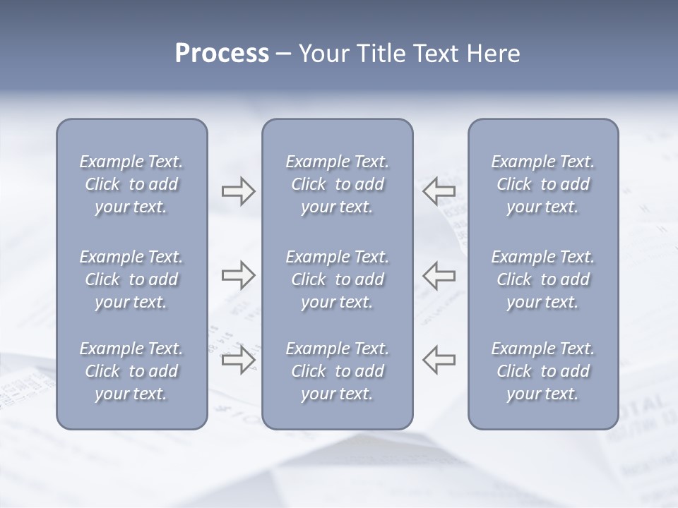 A Pile Of Papers With The Words Name Of Presentation On Them PowerPoint Template