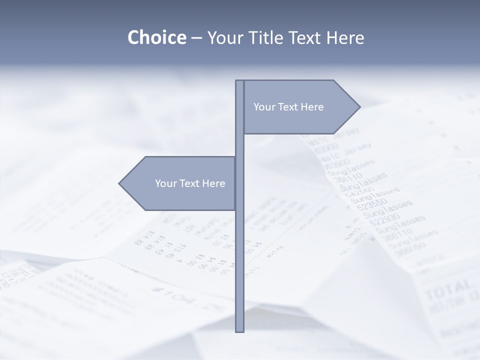 A Pile Of Papers With The Words Name Of Presentation On Them PowerPoint Template