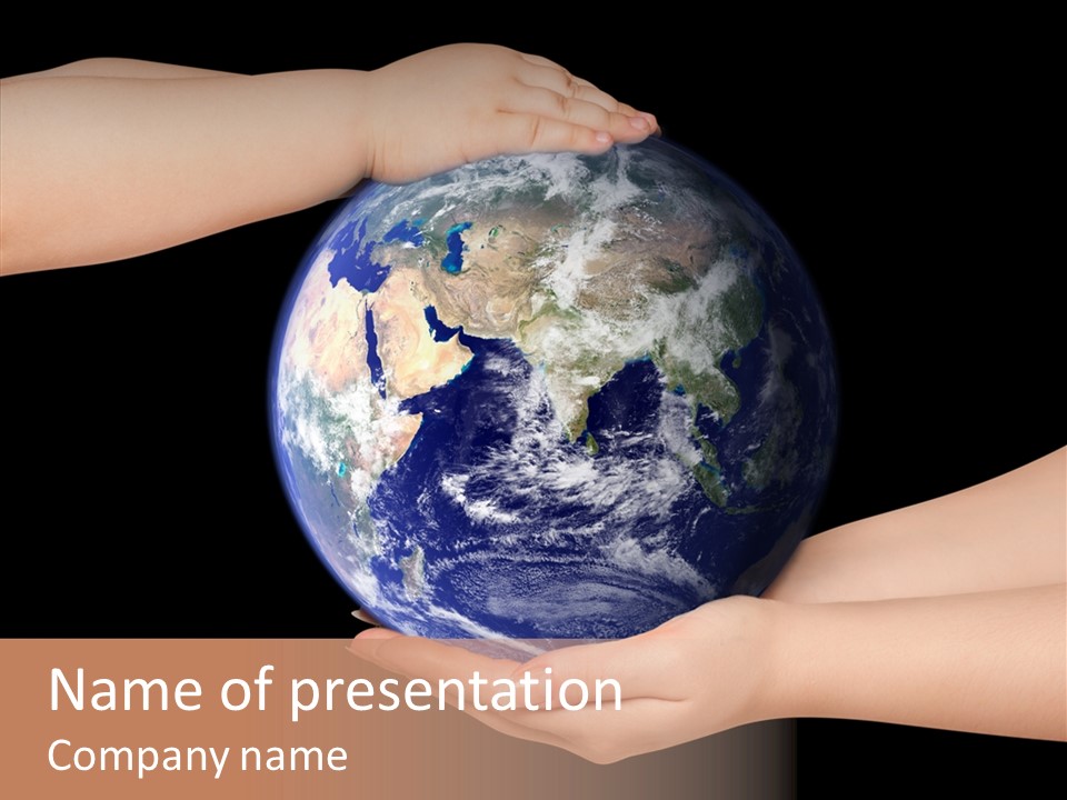 Land Marble Girl PowerPoint Template