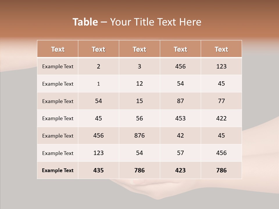 Land Marble Girl PowerPoint Template
