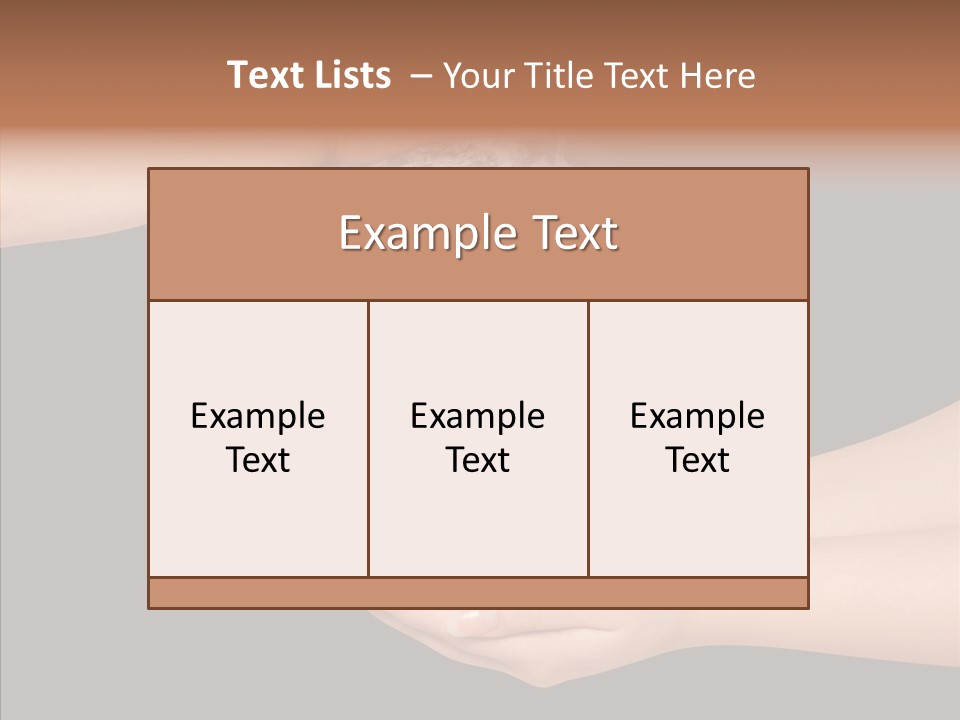 Land Marble Girl PowerPoint Template