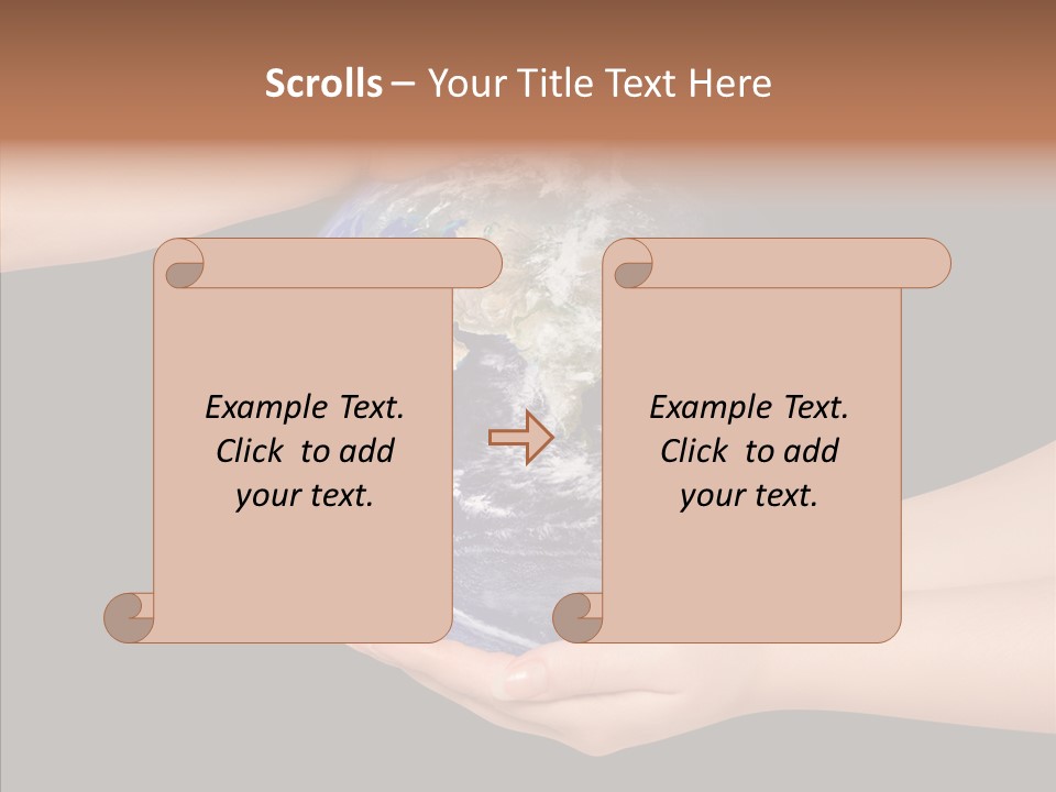 Land Marble Girl PowerPoint Template