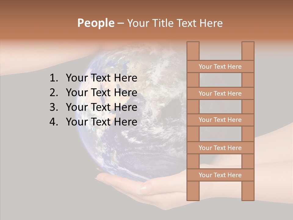 Land Marble Girl PowerPoint Template