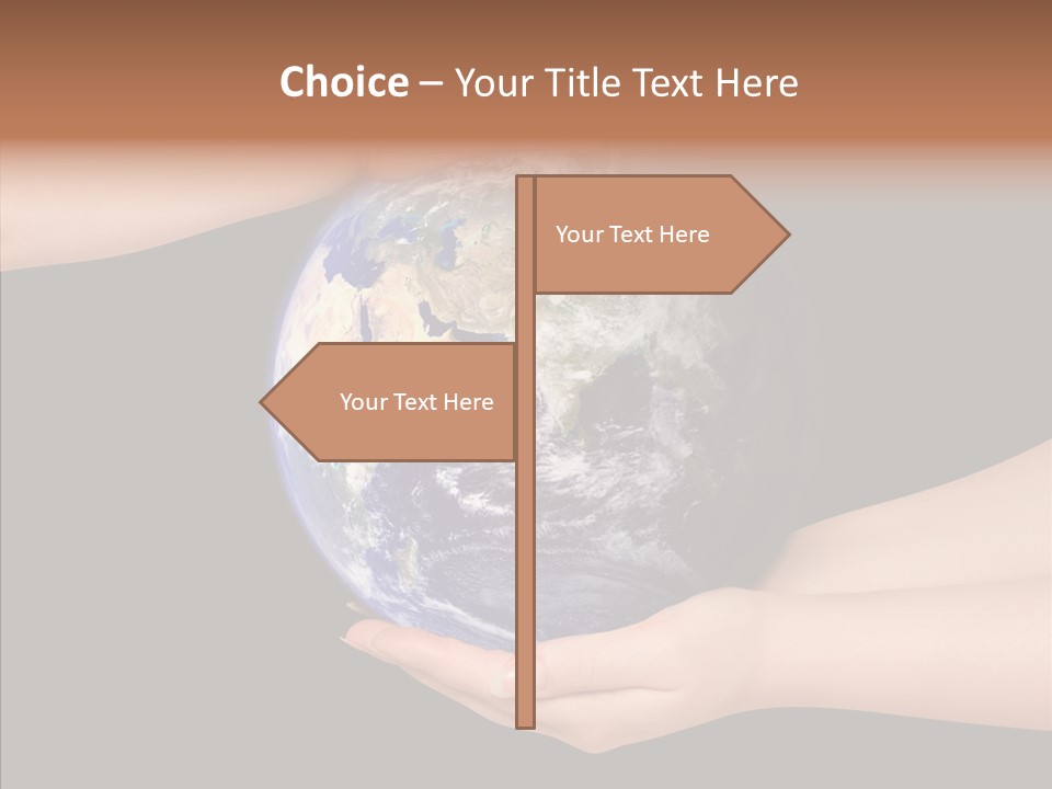 Land Marble Girl PowerPoint Template