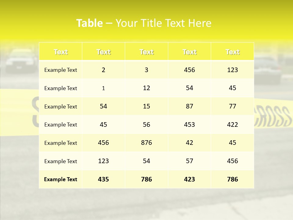 Investigation Accident Police PowerPoint Template