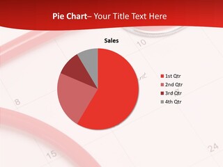 Planner Stethoscope Red PowerPoint Template