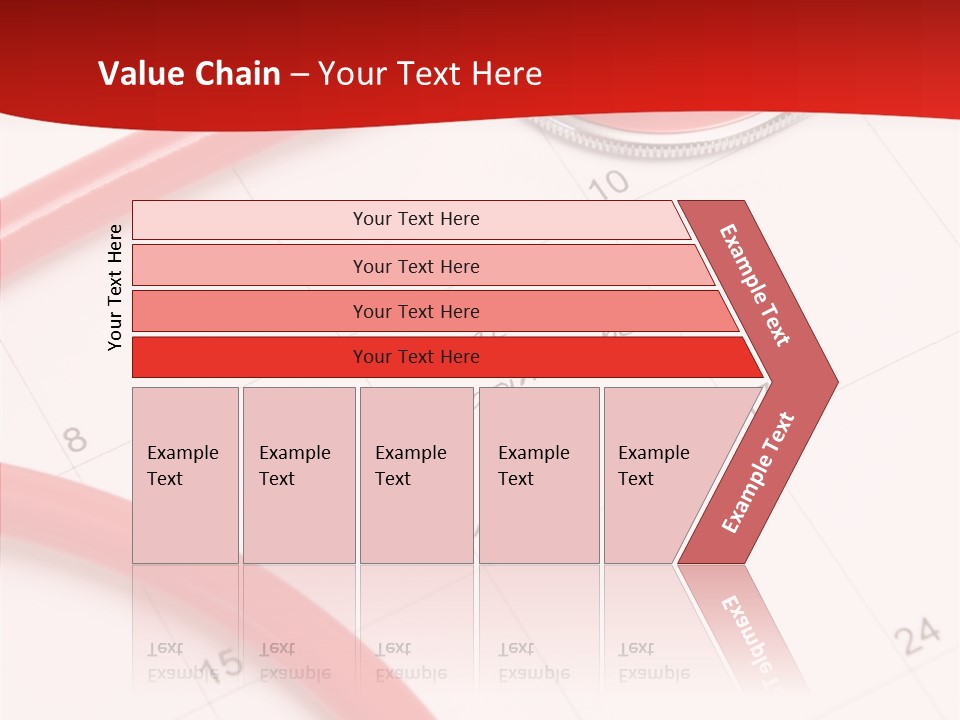 Planner Stethoscope Red PowerPoint Template