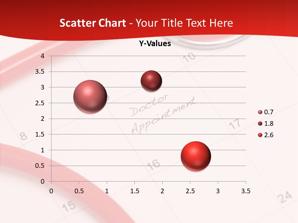 Planner Stethoscope Red PowerPoint Template