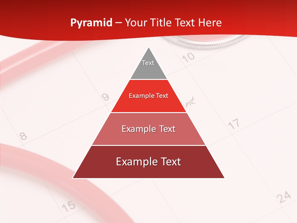Planner Stethoscope Red PowerPoint Template