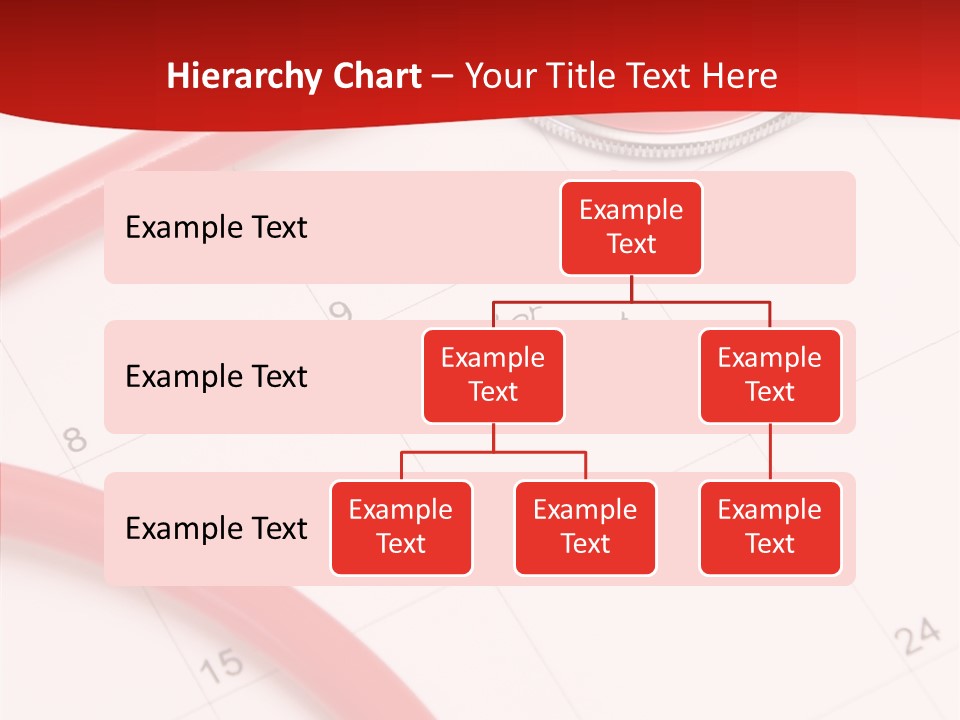 Planner Stethoscope Red PowerPoint Template