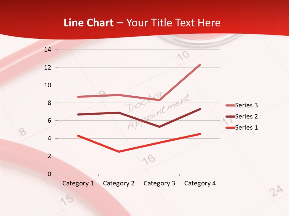 Planner Stethoscope Red PowerPoint Template