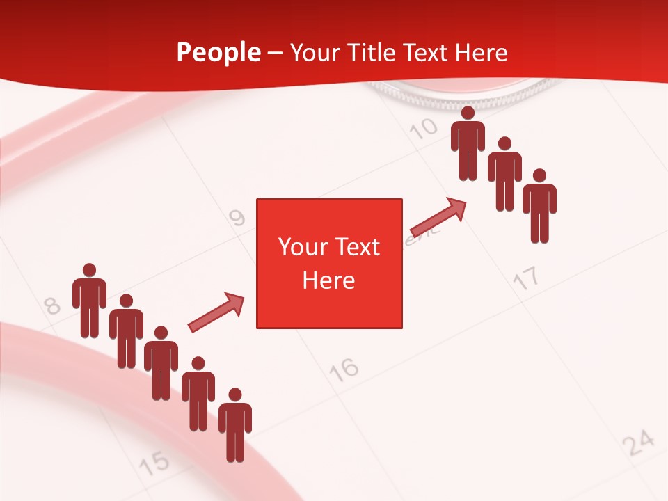 Planner Stethoscope Red PowerPoint Template