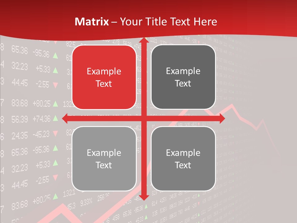 Stock Data Depression PowerPoint Template