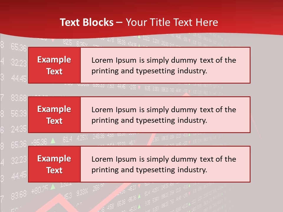 Stock Data Depression PowerPoint Template
