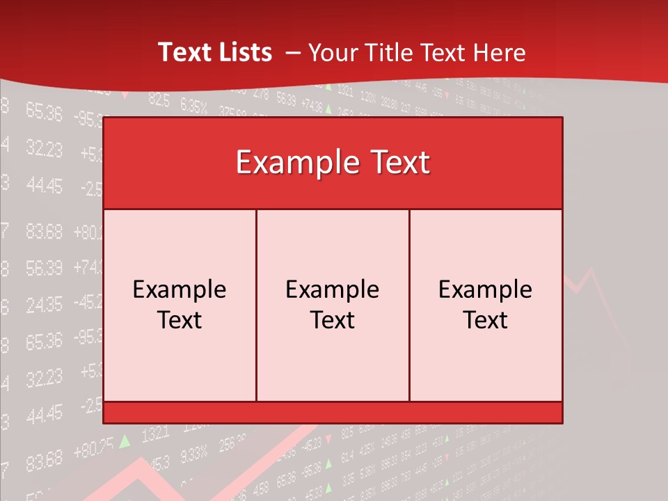 Stock Data Depression PowerPoint Template