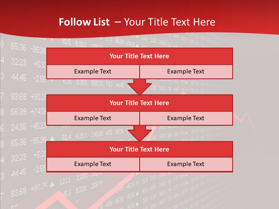 Stock Data Depression PowerPoint Template