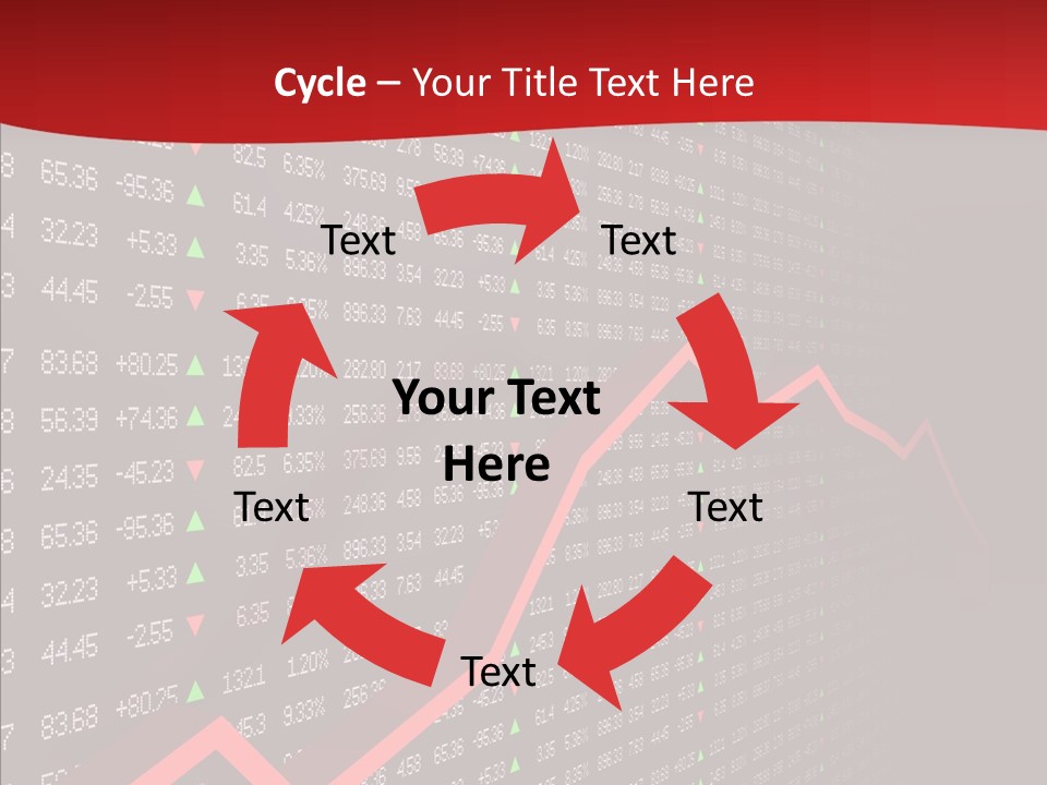 Stock Data Depression PowerPoint Template