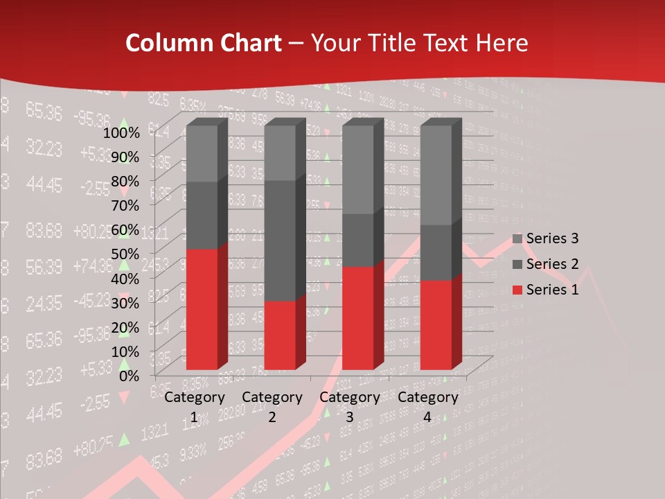 Stock Data Depression PowerPoint Template
