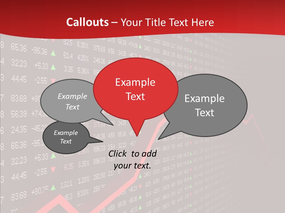 Stock Data Depression PowerPoint Template