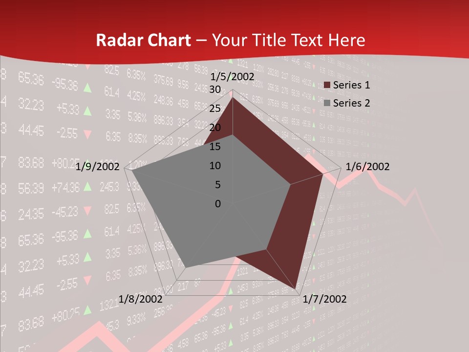 Stock Data Depression PowerPoint Template