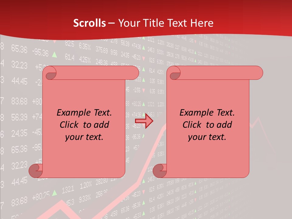 Stock Data Depression PowerPoint Template