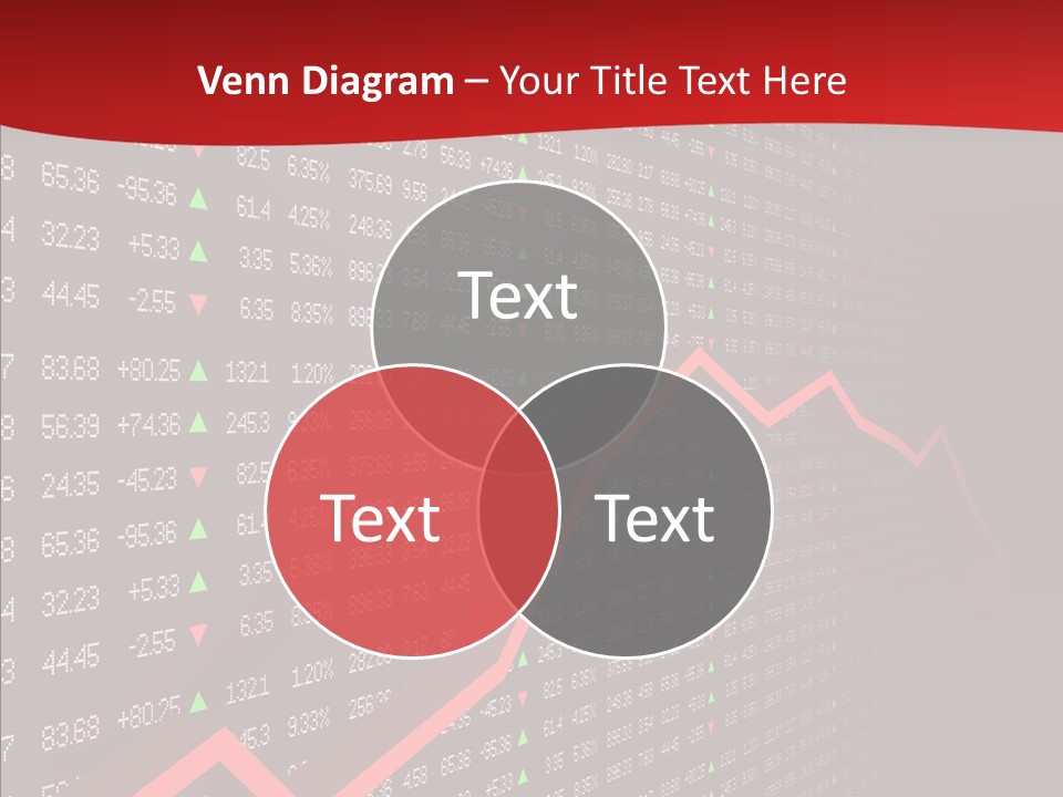 Stock Data Depression PowerPoint Template