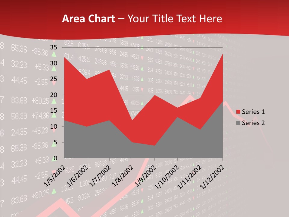 Stock Data Depression PowerPoint Template
