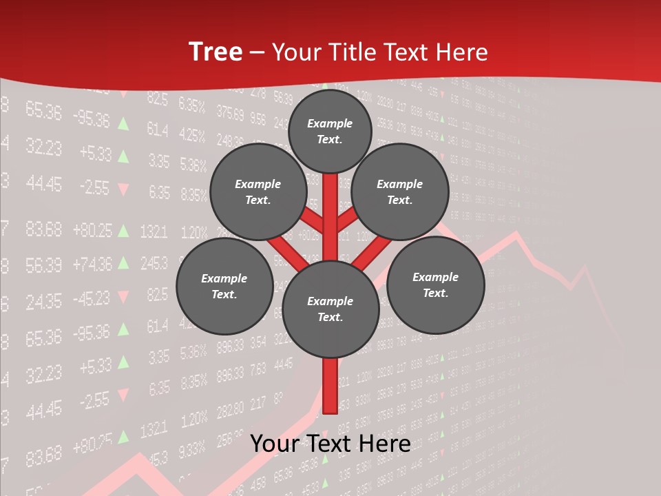Stock Data Depression PowerPoint Template