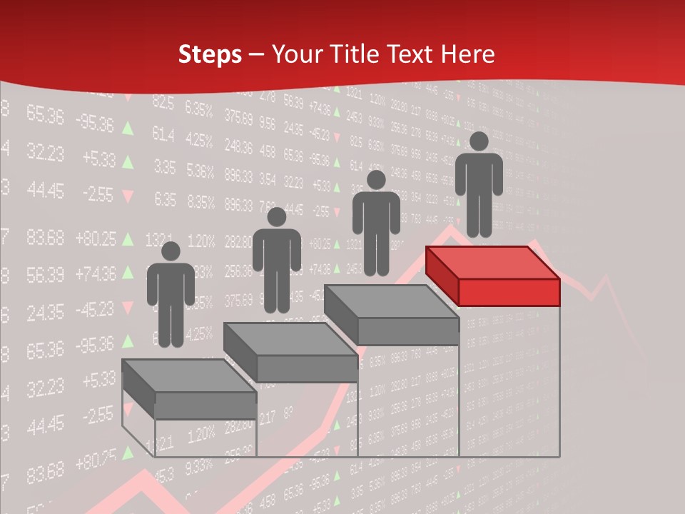 Stock Data Depression PowerPoint Template