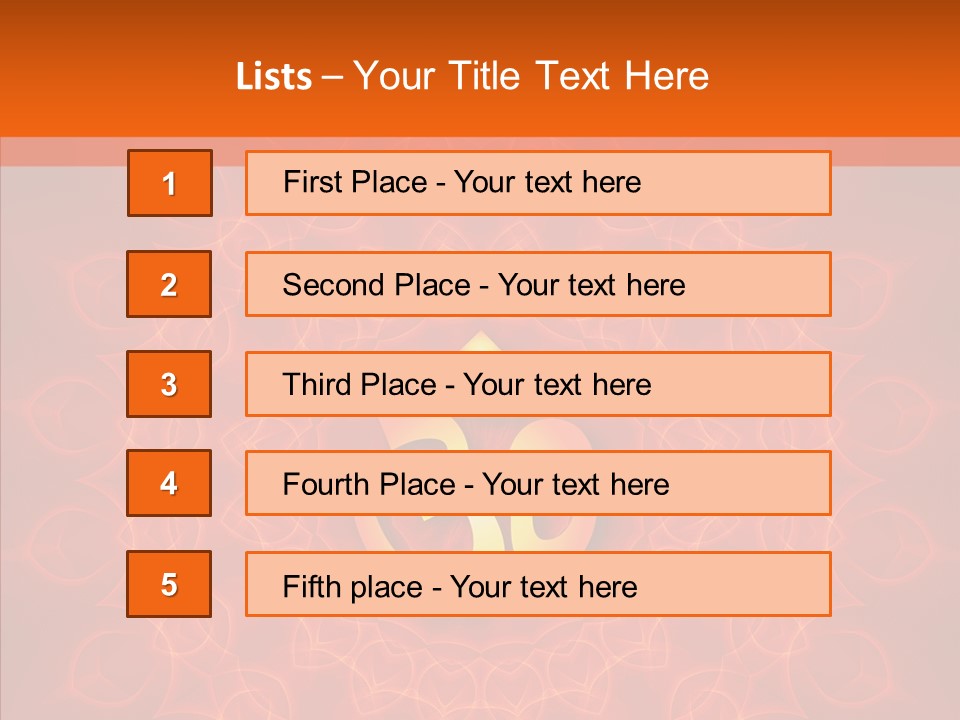 Aum Buddhism Yantra PowerPoint Template