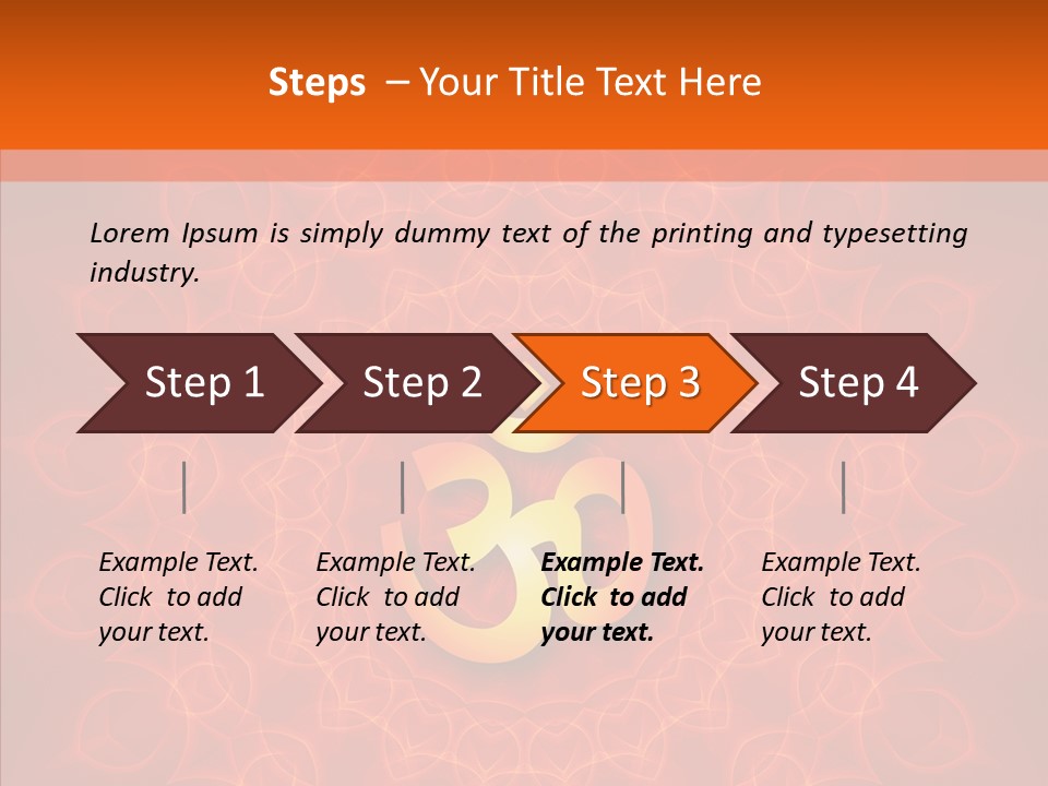 Aum Buddhism Yantra PowerPoint Template