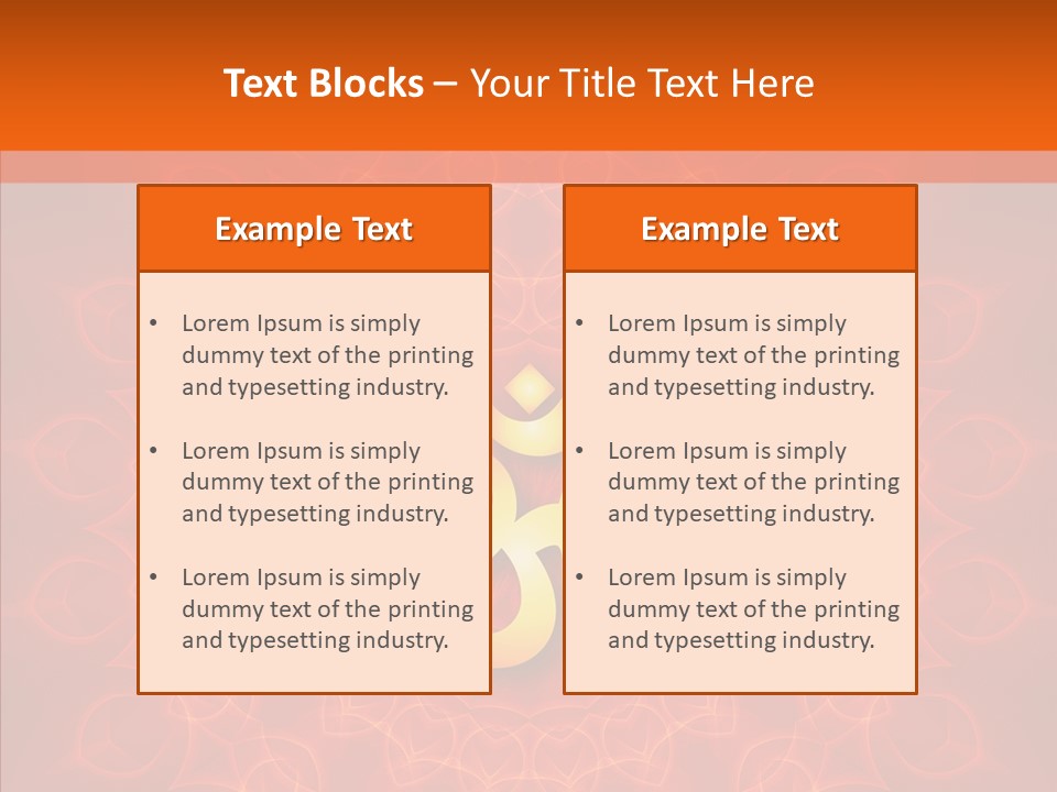 Aum Buddhism Yantra PowerPoint Template