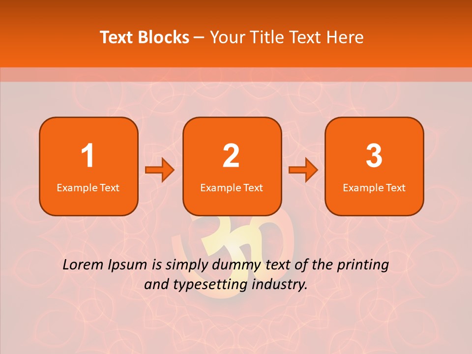 Aum Buddhism Yantra PowerPoint Template