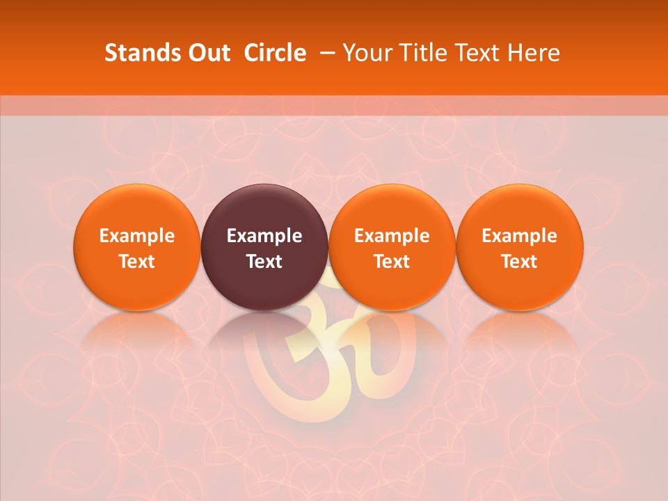 Aum Buddhism Yantra PowerPoint Template