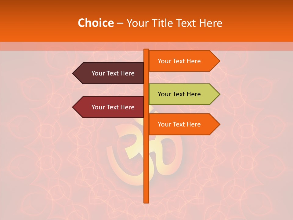 Aum Buddhism Yantra PowerPoint Template