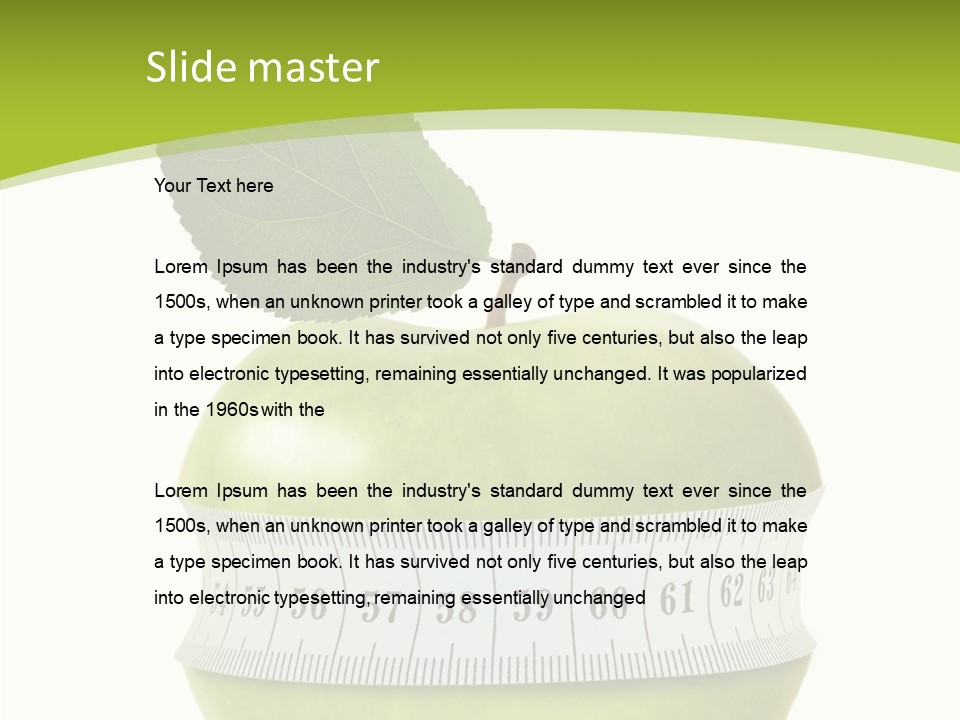 Sports Slim Exercising PowerPoint Template