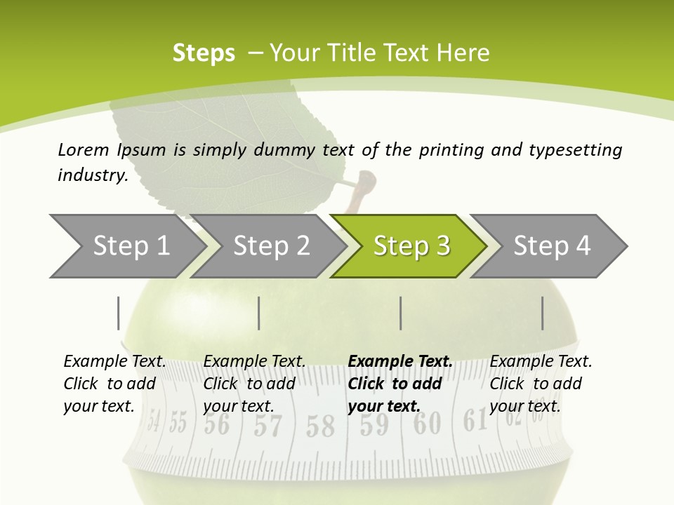 Sports Slim Exercising PowerPoint Template