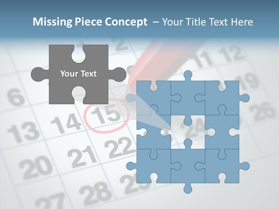 Pencil Business Time PowerPoint Template