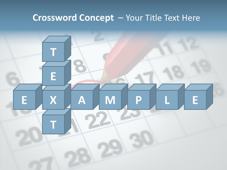 Pencil Business Time PowerPoint Template