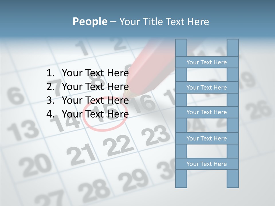 Pencil Business Time PowerPoint Template
