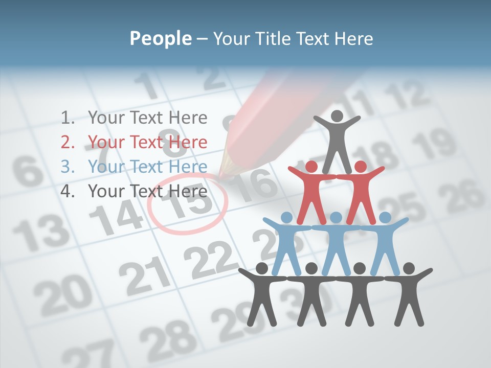 Pencil Business Time PowerPoint Template