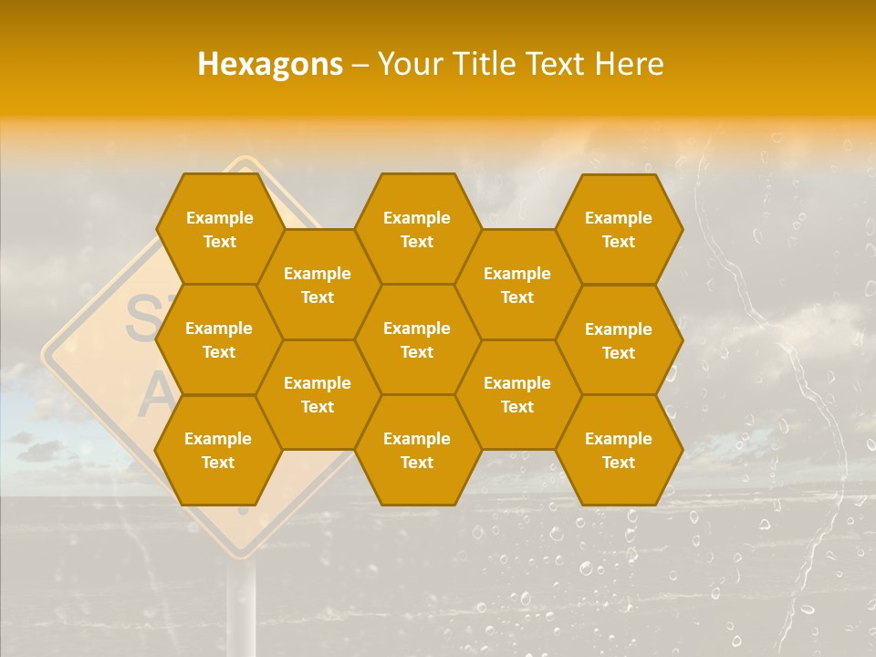 Roadsign Sign Dangerous PowerPoint Template