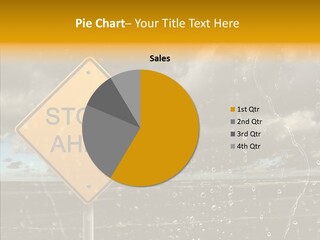 Roadsign Sign Dangerous PowerPoint Template