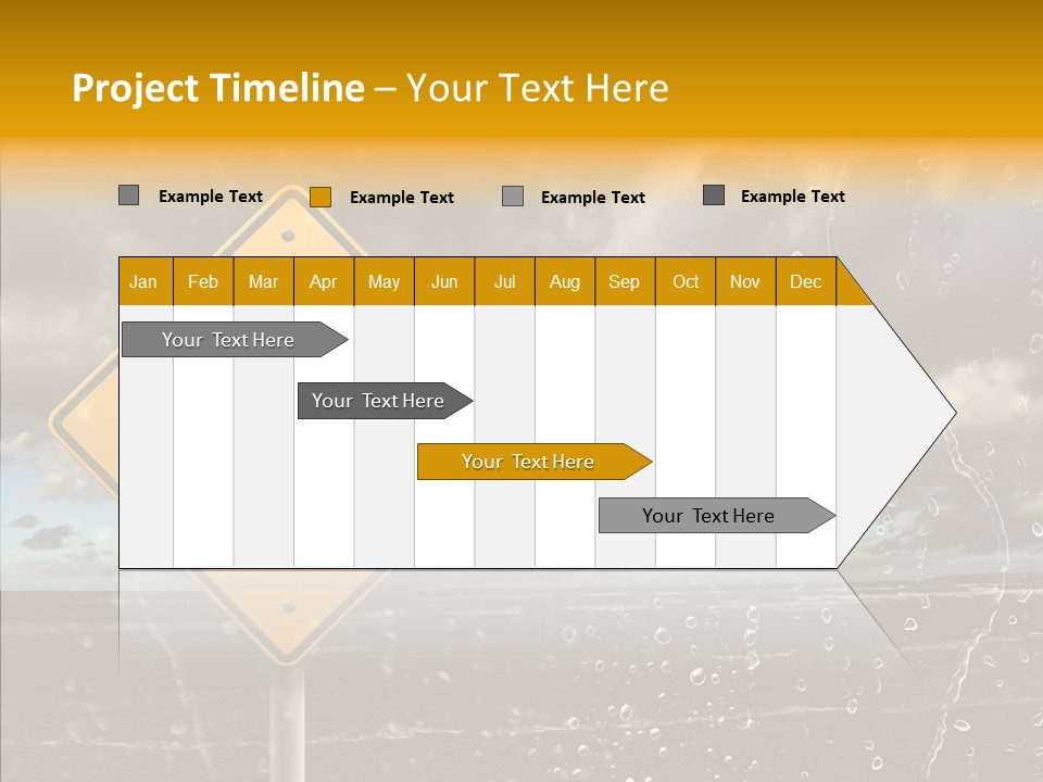 Roadsign Sign Dangerous PowerPoint Template