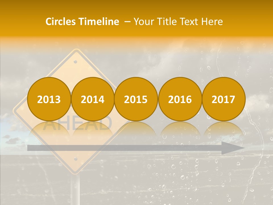 Roadsign Sign Dangerous PowerPoint Template